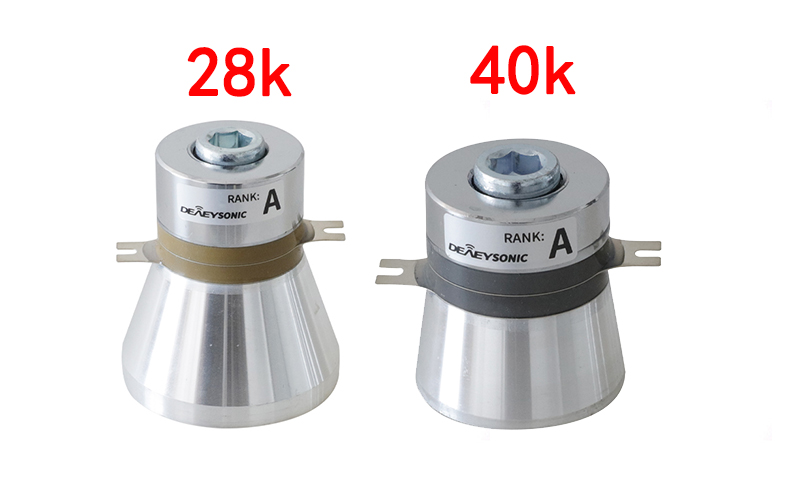 超聲波振子28k和40k清洗效果對(duì)比